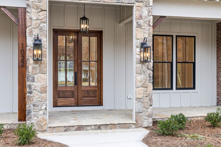 Welcoming front entry of a home