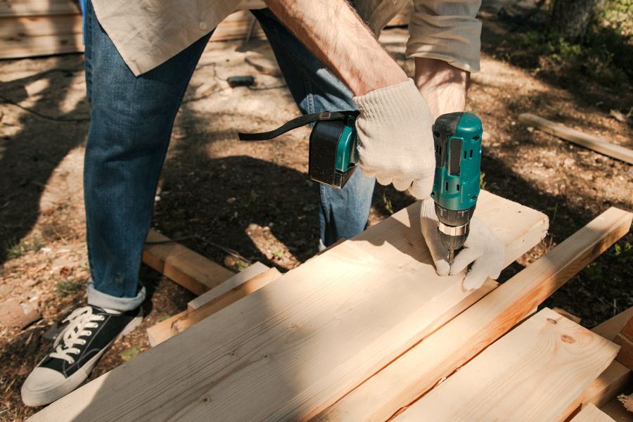Hands-on home renovation work