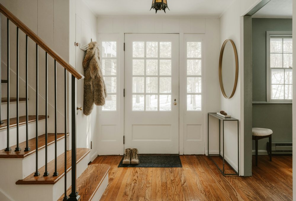 A bright entryway in a move-in-ready home