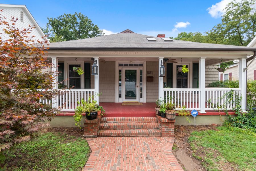 Well-kept rental home with a covered porch